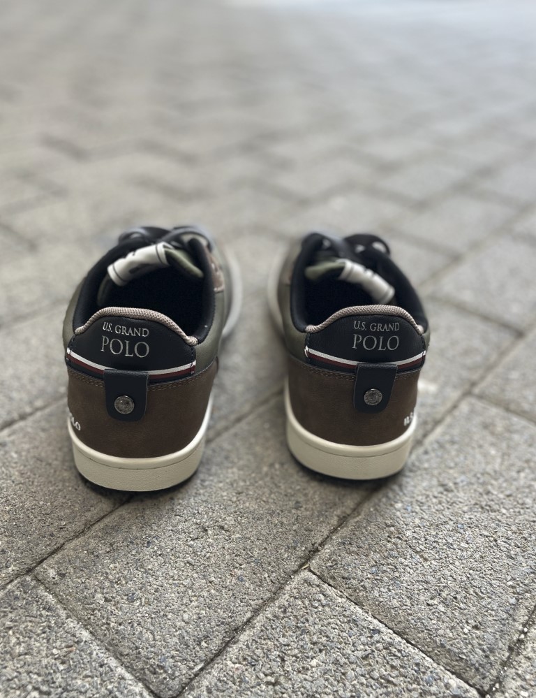 Us Grand Polo καφέ-λαδί ανδρικά casual sneakers GPM428201 φωτογραφία